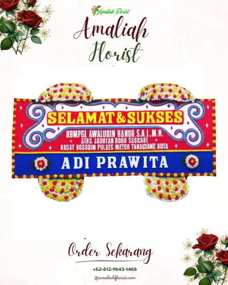 Papan Bunga Ucapan Selamat Kemirisewu